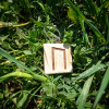 БРЕЛОК ДЕРЕВ'ЯНИЙ КВАДРАТНИЙ РУНА УРУЗ KEYRING WOODEN SQUARE RUNE URUZ